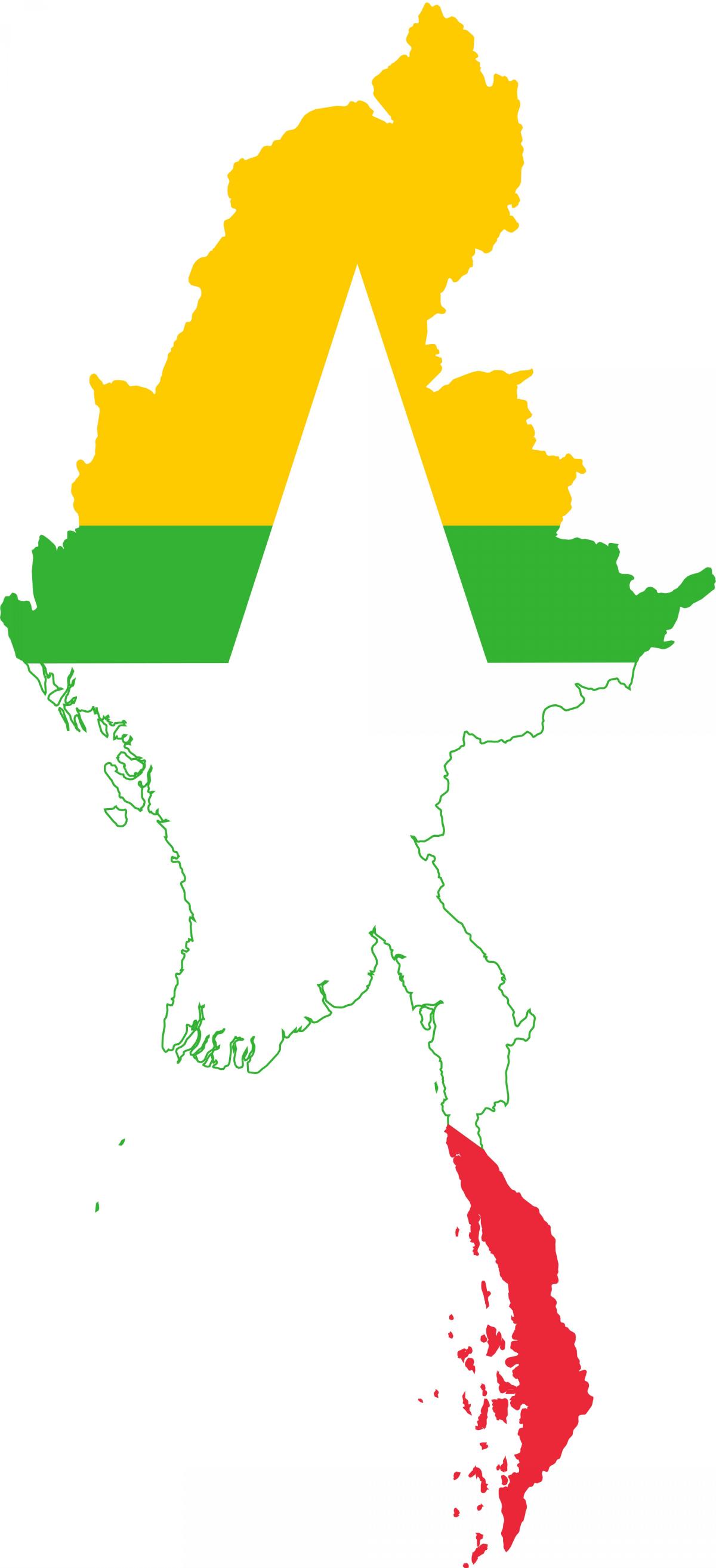 Kart over Myanmar logo